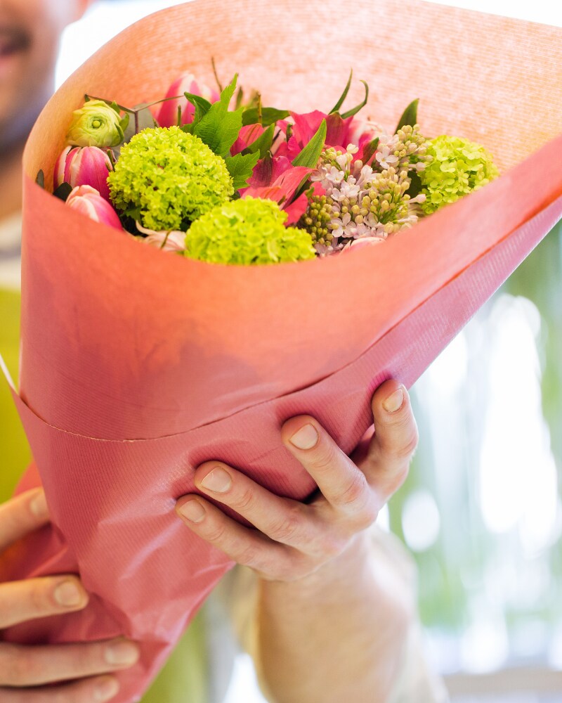 Seasonal Wrapped Bouquet